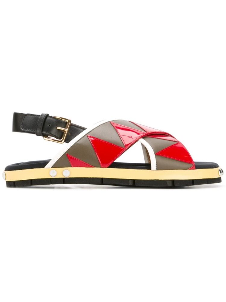 Marni 'Fussbett' Sandalen mit Zickzackmust sneakers (overige kleuren)