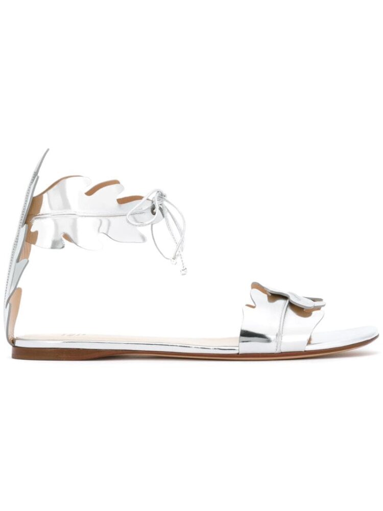 Francesco Russo Metallic-Sandalen mit Blattdesig sneakers (overige kleuren)