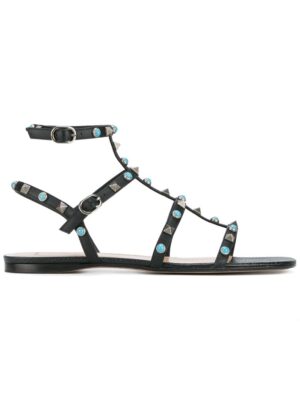 Valentino 'Valentino Garavani Rockstud Rolling' Sandal sneakers (zwart)