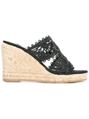 Paloma Barceló Wedge-Pantoletten mit Bastsohl sneakers (zwart)