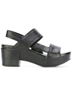 Roberto Del Carlo Zehenfreie Plateau-Sandal sneakers (zwart)