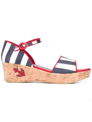 Dolce & Gabbana Kids Gestreifte Sandalen mit Keilabsatz sneakers (overige kleuren)