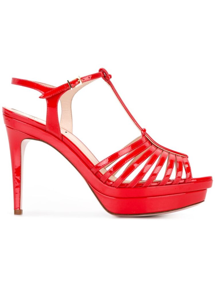 Fendi Sandalen mit Stiletto-Absatz sneakers (rood)