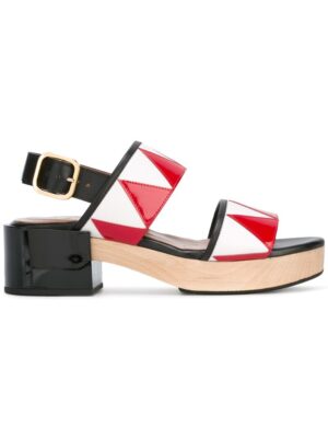 Marni Slingback-Sandalen mit Zickzackmust sneakers (zwart)