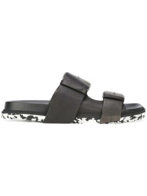 Maison Margiela Sandalen mit doppelter Schnall sneakers (zwart)