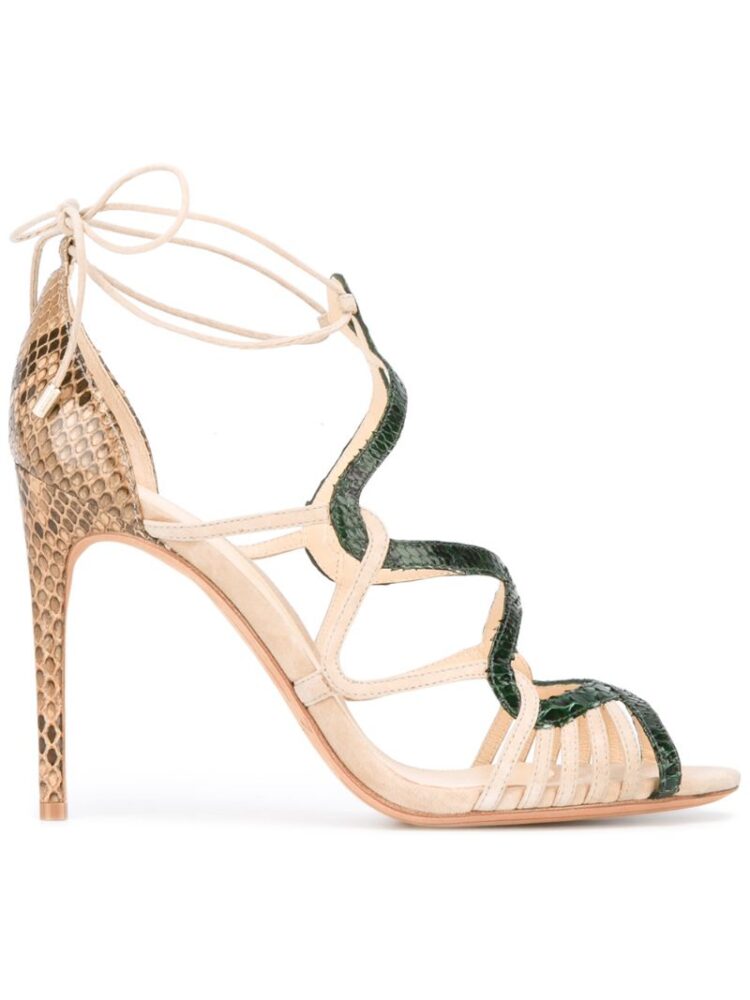 Alexandre Birman Stiletto-Sandalen aus Pythonled sneakers (overige kleuren)