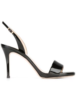 Giuseppe Zanotti Design 'Sophie' Slingback-Lackledersandal sneakers (zwart)