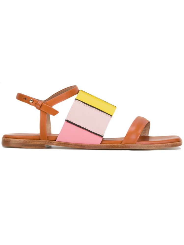 Paul Smith Flache Colour-Block-Sandal sneakers (bruin)