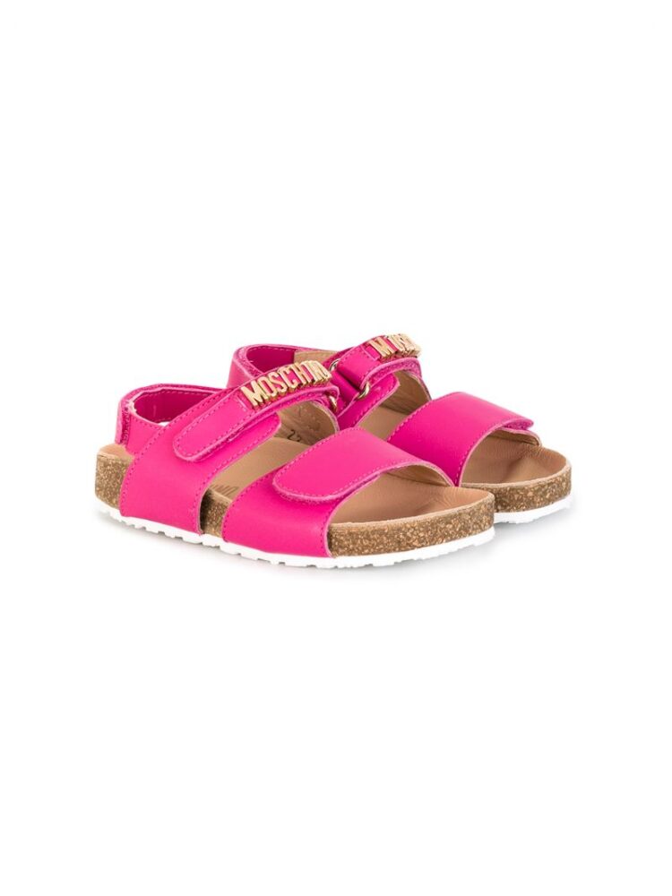 Moschino Kids Sandalen mit Klettverschlu sneakers (paars)