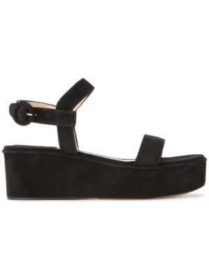 Paul Andrew Flatform-Sandalen aus Wildled sneakers (zwart)