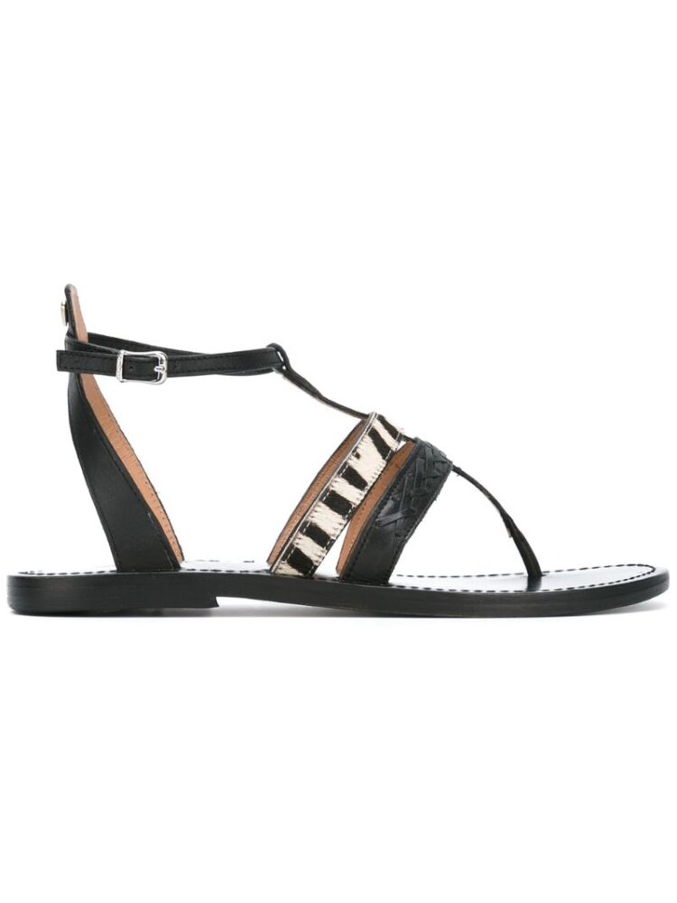 Twin-Set Sandalen mit Zebramust sneakers (zwart)