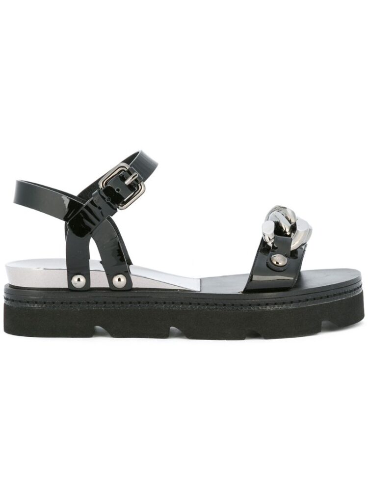 Casadei Sandalen mit Zierkett sneakers (zwart)