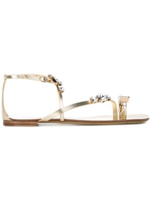 Casadei Metallic-Sandalen mit Verzierung sneakers (overige kleuren)