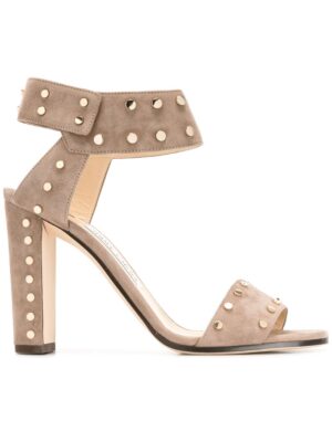 Jimmy Choo Sandalen mit runden Niet sneakers (bruin)