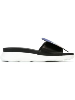 Christopher Kane Florale Sandal sneakers (zwart)