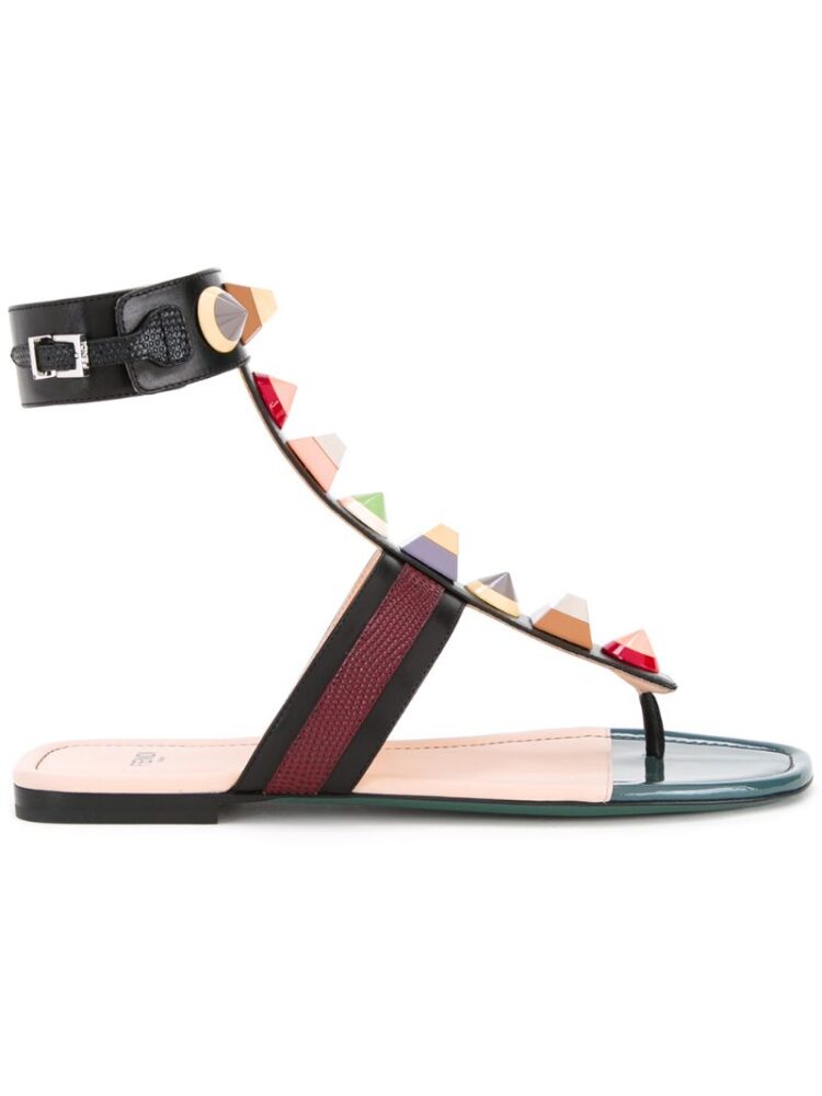 Fendi Sandalen mit Niet sneakers (zwart)