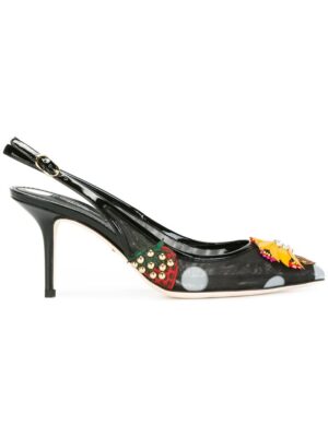 Dolce & Gabbana Slingback-Pumps mit Früchte-Print sneakers (zwart)