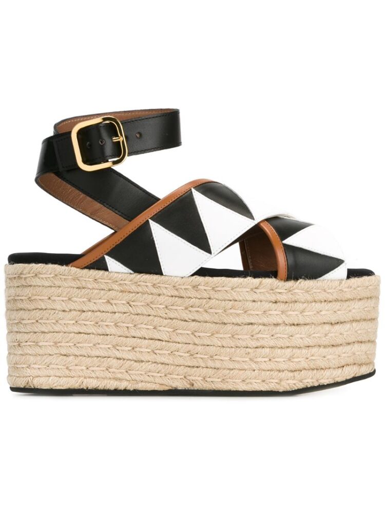 Marni Sandalen mit Plateausohl sneakers (zwart)