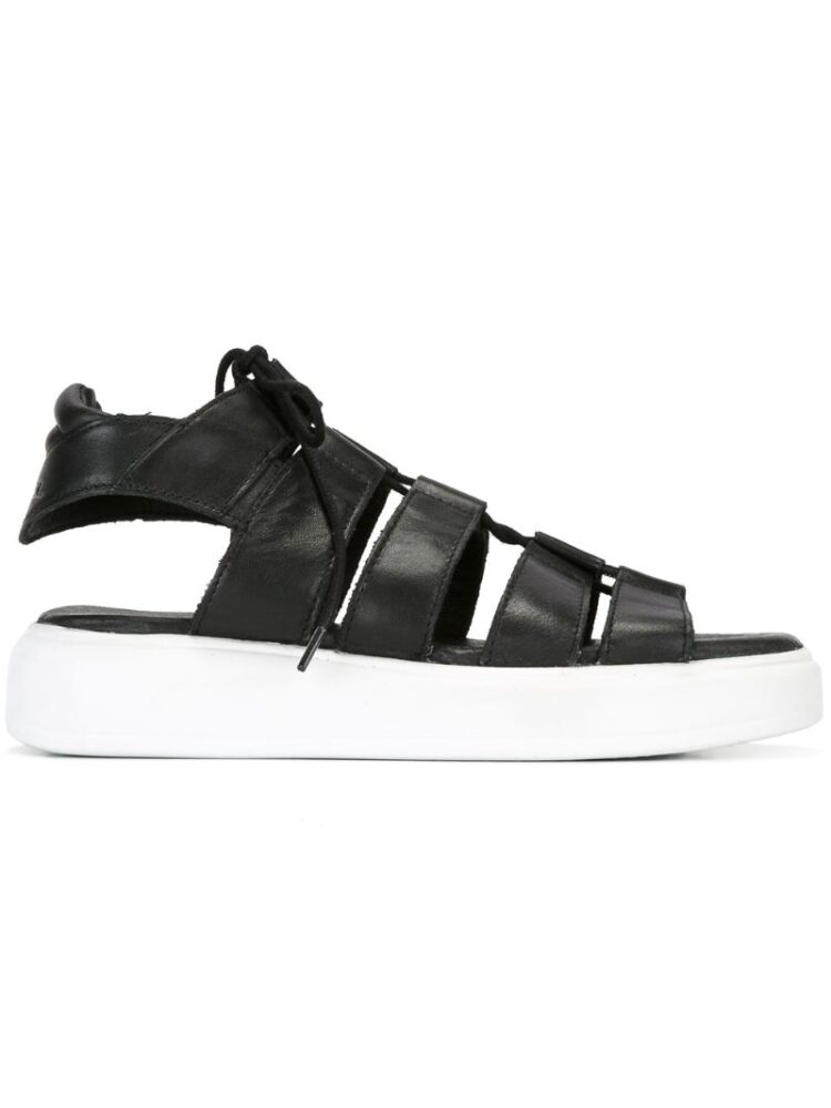 Diesel Römersandalen mit Plateau sneakers (zwart)