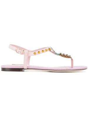 Dolce & Gabbana Sandalen mit Ananas-Verzierung sneakers (paars)