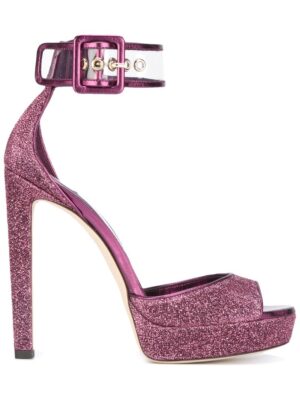 Jimmy Choo Sandalen mit Glitz sneakers (paars)