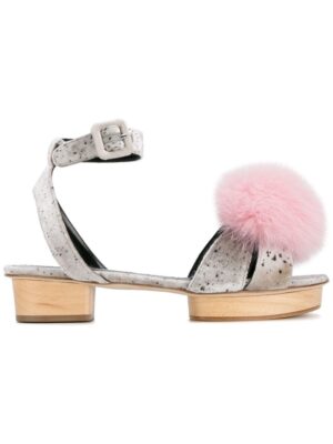 Liudmila 'Happy Pom Pom' Sandal sneakers (grijs)