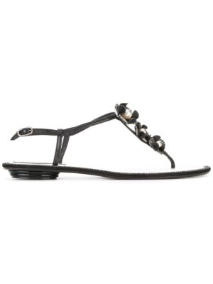 René Caovilla Verzierte Sandal sneakers (zwart)