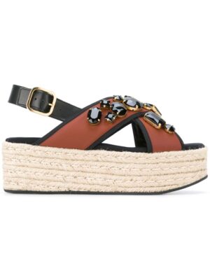 Marni Sandalen in Espadrilles-Opti sneakers (bruin)