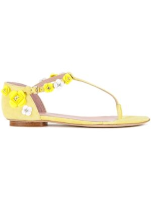 Boutique Moschino Sandalen mit Blumenapplikatio sneakers (geel)