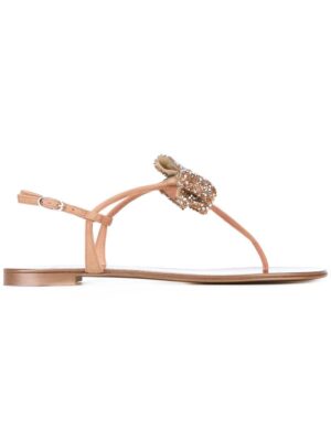 Giuseppe Zanotti Design Sandalen mit Glitzer-Schleif sneakers (paars)