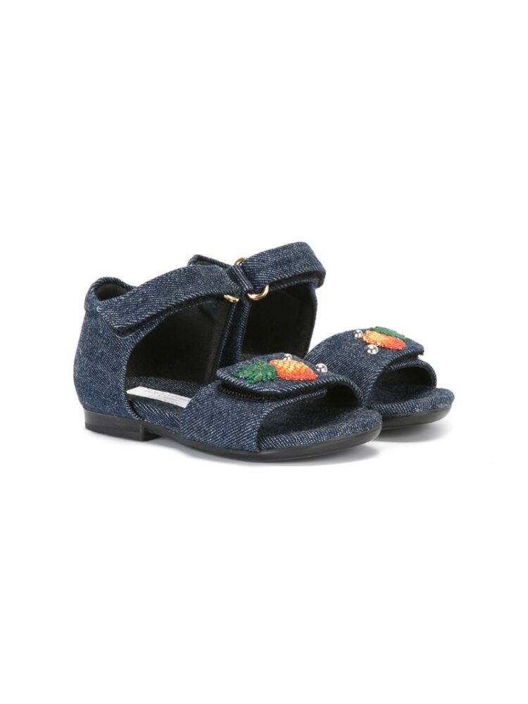 Dolce & Gabbana Kids Sandalen mit Ananas-Patch sneakers (overige kleuren)