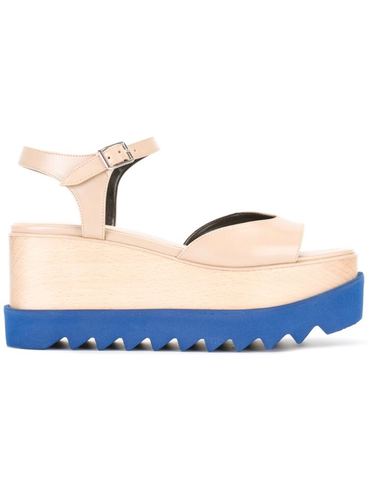 tella McCartney Zweifarbige Flatform-Sandal sneakers (overige kleuren)