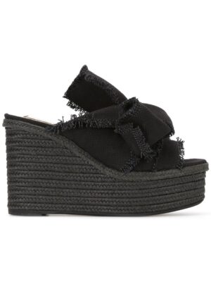 Nº21 Plateau-Pantoletten mit Knot sneakers (zwart)