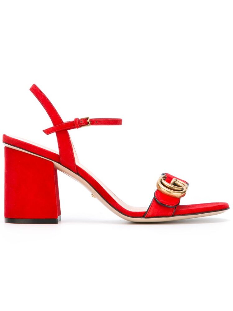 Gucci Sandalen mit GG-Schild sneakers (rood)