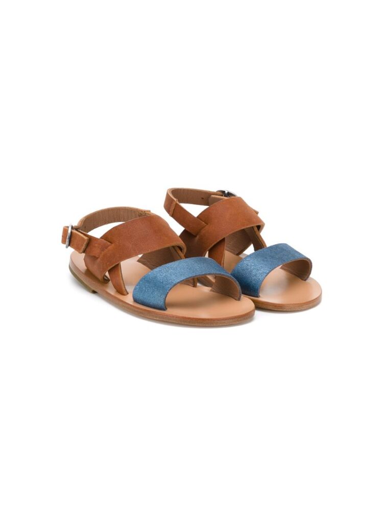 Pèpè Sandalen in Colour-Block-Opti sneakers (bruin)