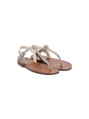 Pèpè Sandalen mit Zebra-Print sneakers (zwart)