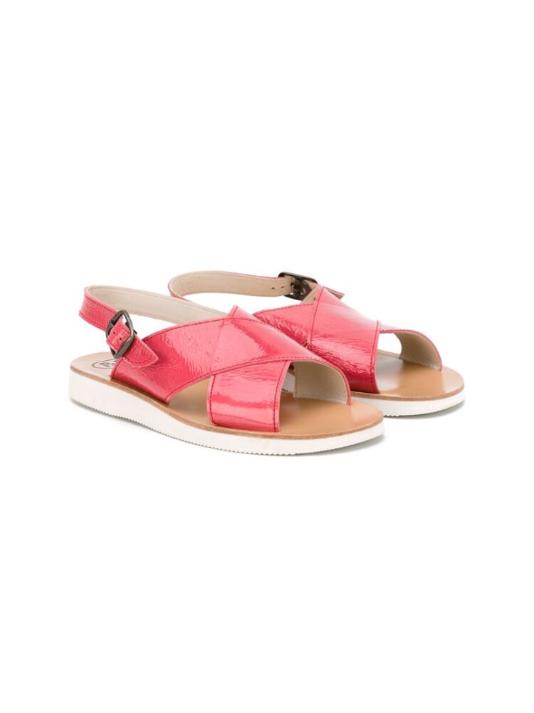 Pèpè Sandalen mit überkreuzten Riem sneakers (paars)