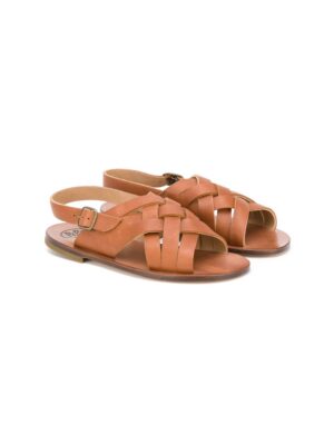 Pèpè Gewebte Sandal sneakers (bruin)