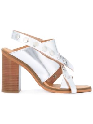 Mm6 Maison Margiela Metallic-Sandalen mit überkreuzten Riem sneakers (overige kleuren)