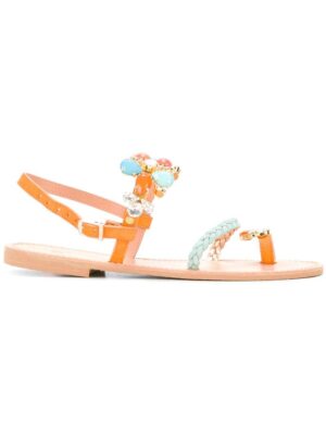 Christina Fragista Sandals 'Kerkyra O' Sandalen mit Swarovski-Kristall sneakers (geel)