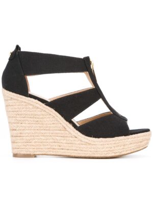 Michael Michael Kors Wedge-Sandalen mit Bastsohl sneakers (zwart)