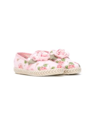 Monnalisa Slippers mit Blumen-Print sneakers (paars)