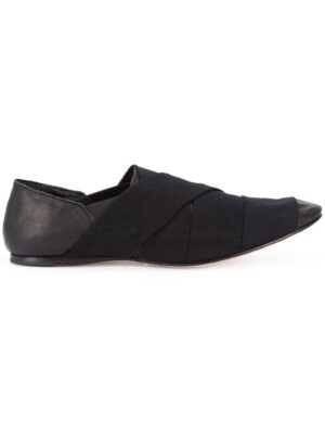 Yohji Yamamoto Bandage-Slipper mit flacher Sohl sneakers (zwart)