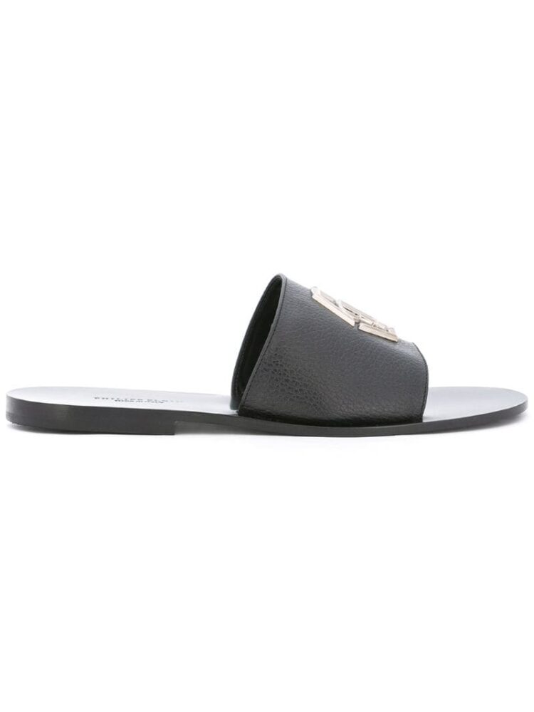 Philipp Plein Slip-on-Sandalen mit Logo sneakers (zwart)