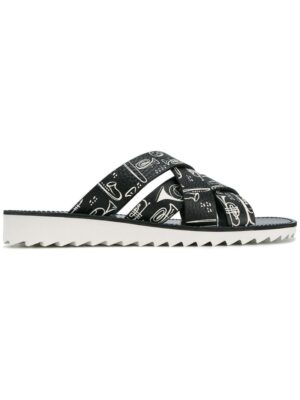 Dolce & Gabbana Sandalen mit Musik-Print sneakers (zwart)