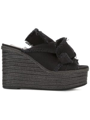 Nº21 Wedge-Pantoletten mit Knotendetail sneakers (zwart)