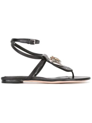 Alexander McQueen Sandalen mit Logo-Schild sneakers (zwart)