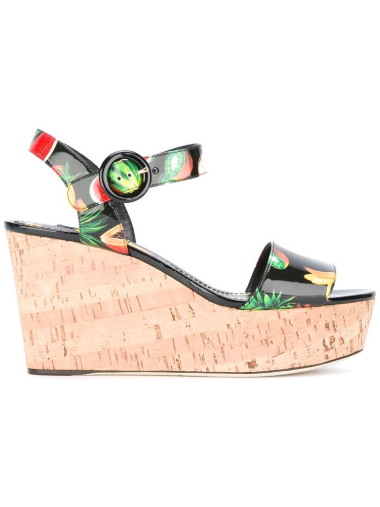 Dolce & Gabbana Sandalen mit Frucht-Print sneakers (zwart)