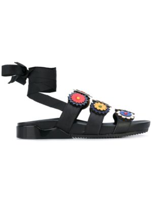 Tory Burch Sandalen mit Blumenverzierung sneakers (zwart)