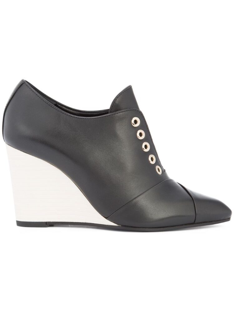 Lanvin wedge heel sneakers (zwart)